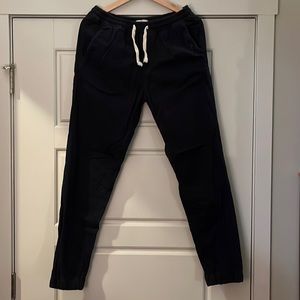 Marine Layer navy cuffed joggers